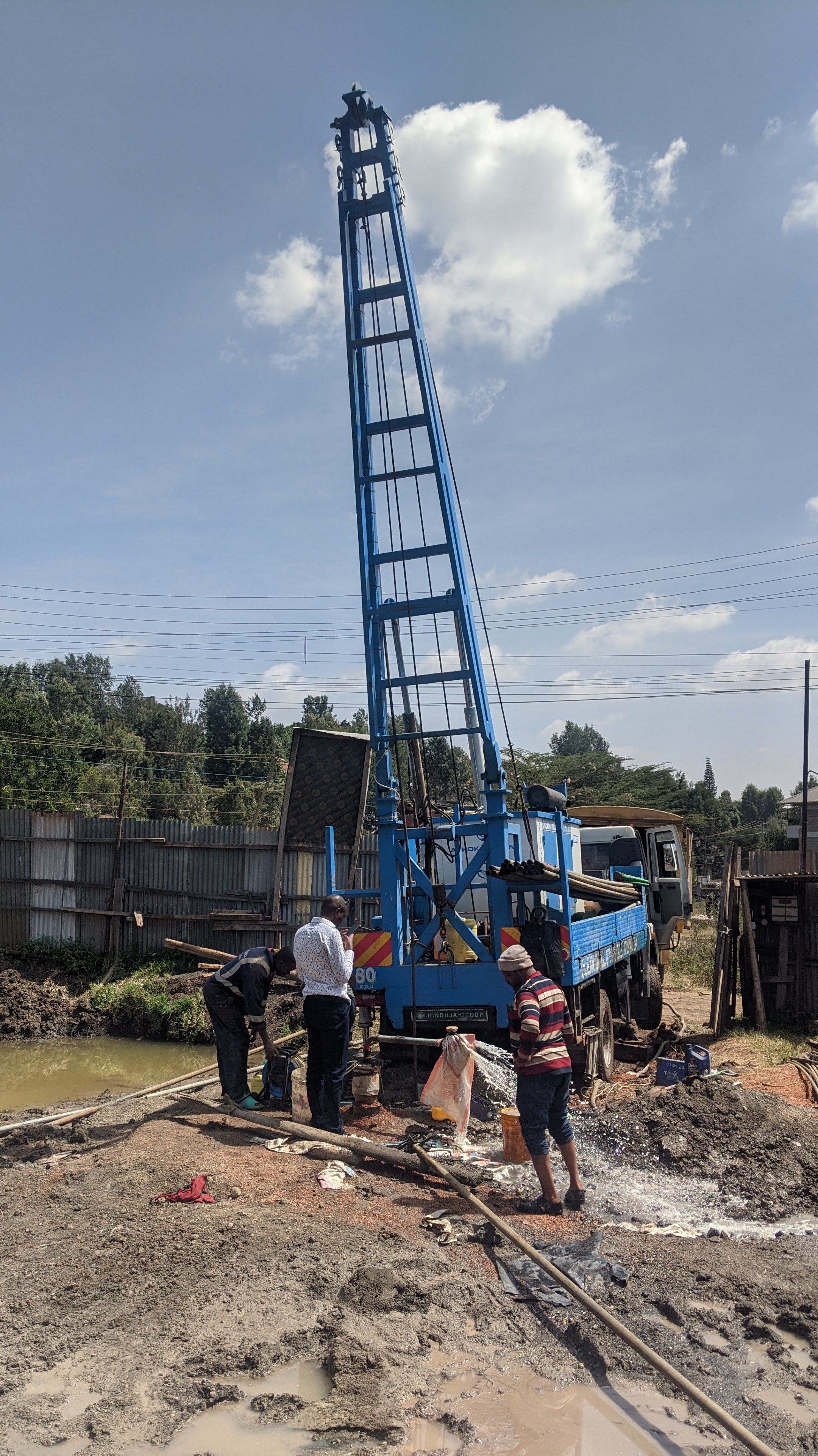 Borehole drilling at Umoja Apartments, Nairobi